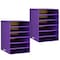 Adiroffice 6-Shelf Organizer for Schools and Offices, Purple, PK2 ADI501-06-PUR-2pk - alternate 1